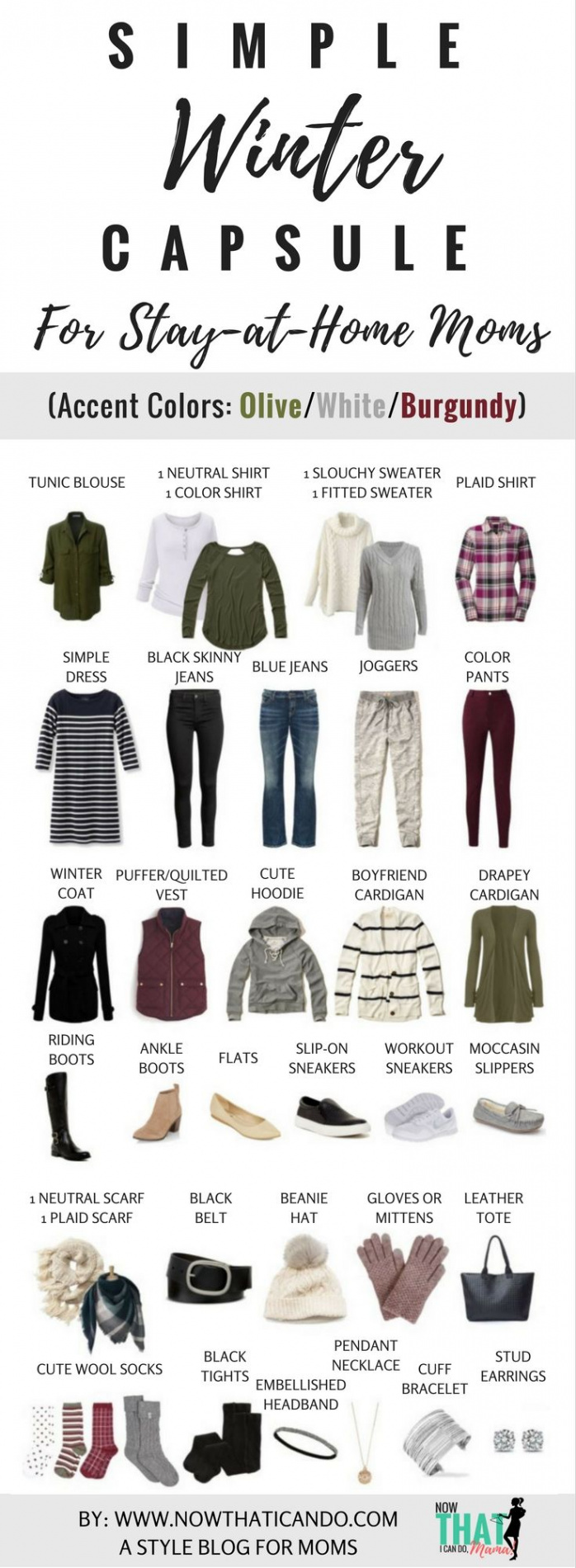 Basic Winter Capsule Wardrobe Plan (+ Outfits) for Stay-at-Home