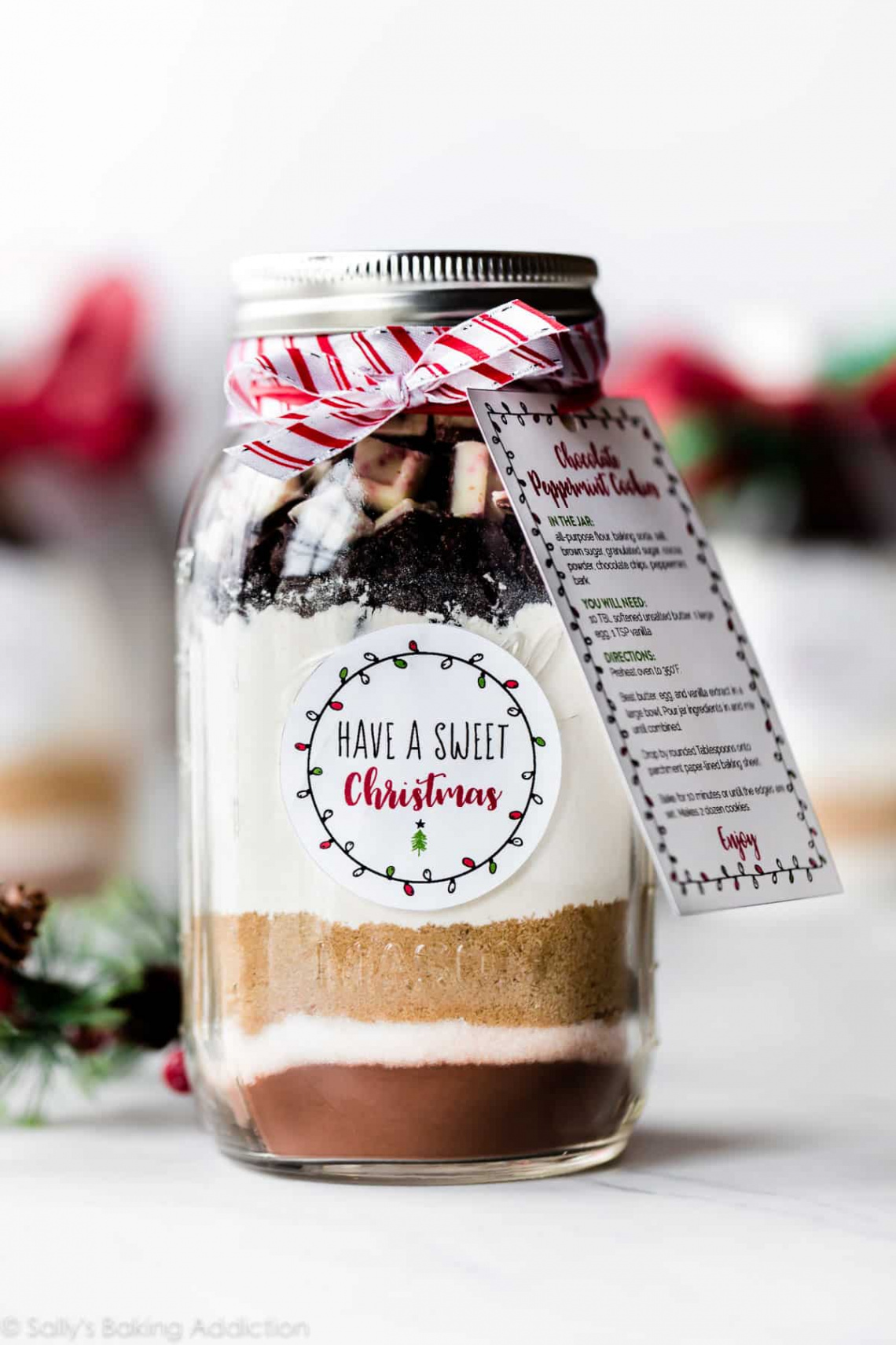 Christmas Cookies in a Jar & Free Printable - Sally