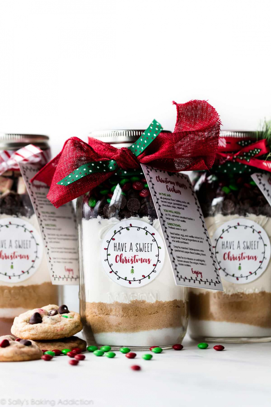 Christmas Cookies in a Jar & Free Printable - Sally