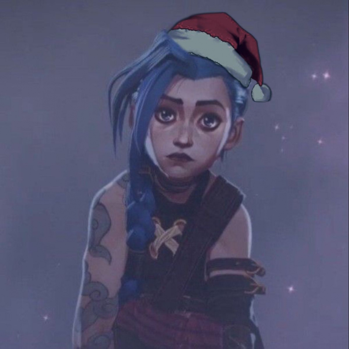 christmas jinx pfp  Character art, Jinx league of legends, Lol