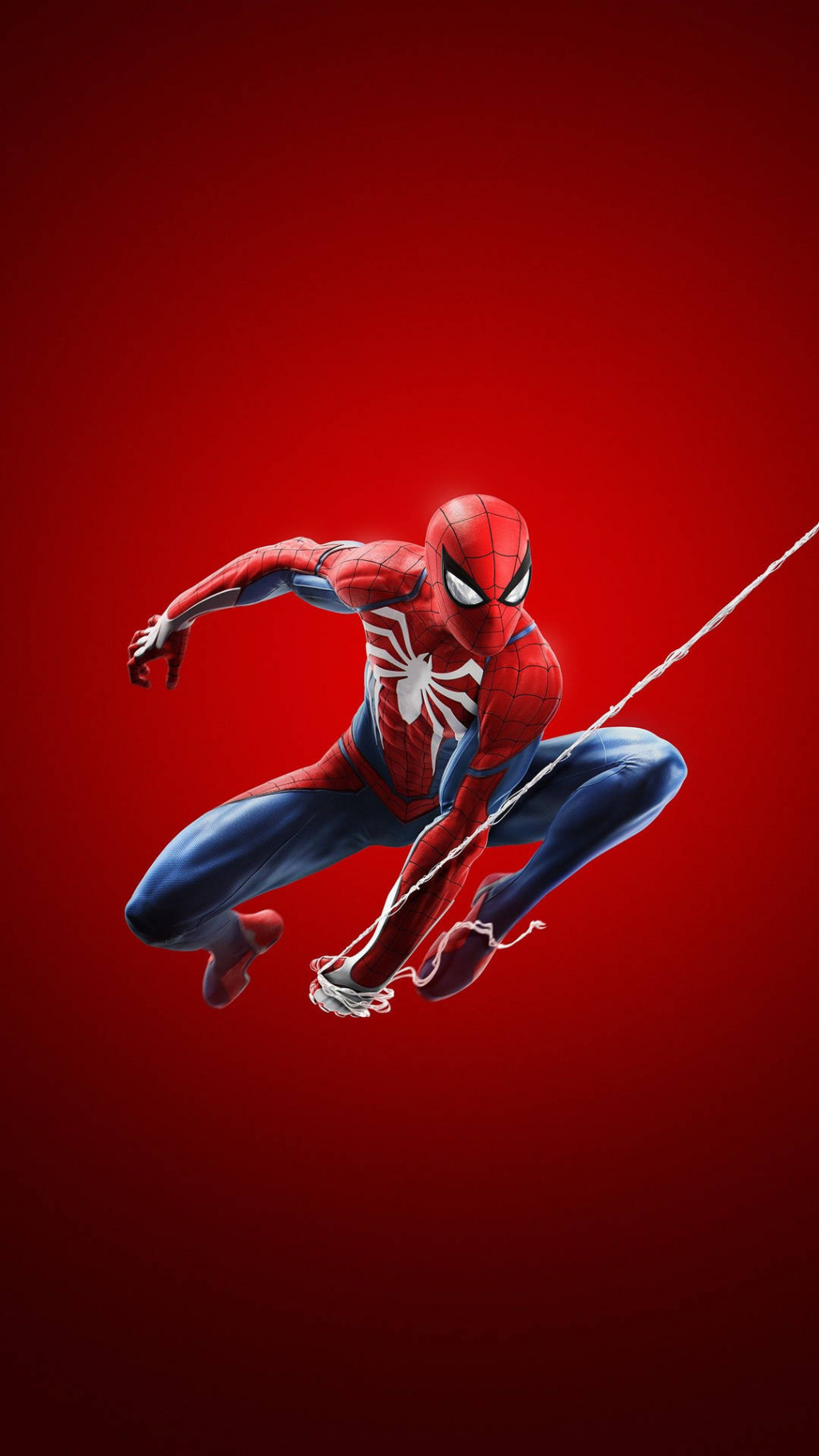 Download Red Spider-man Swinging k Marvel Iphone Wallpaper