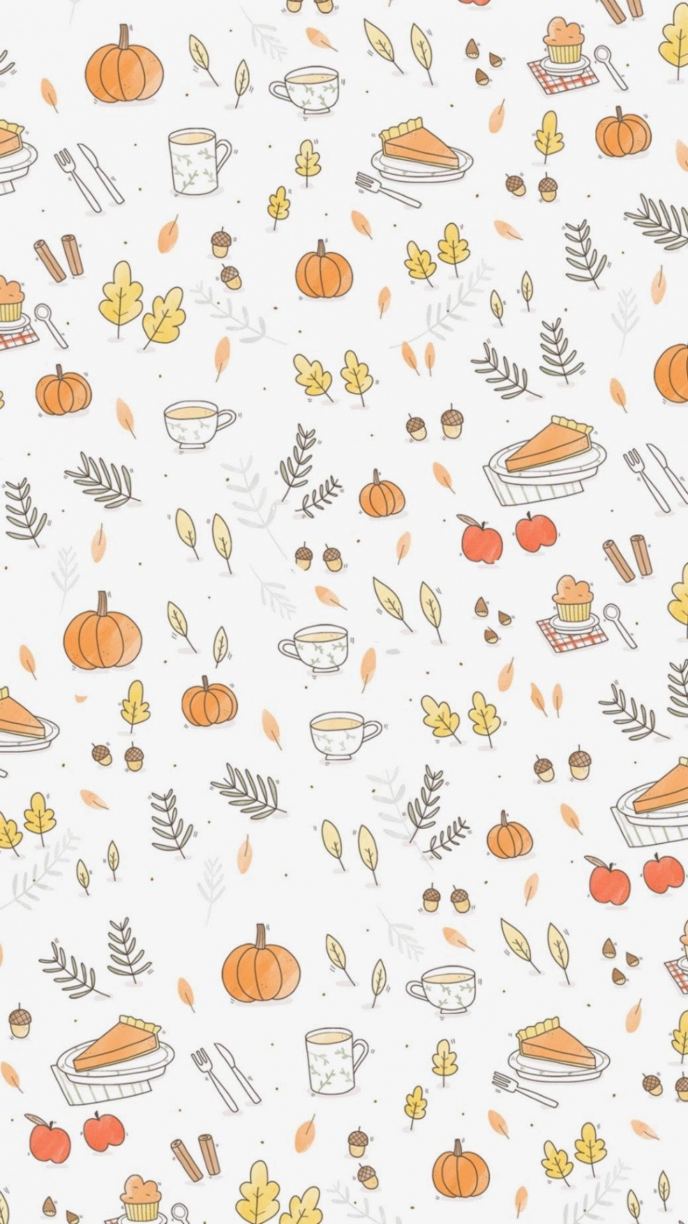 Download Thanksgiving Aesthetic Autumnal Items Wallpaper