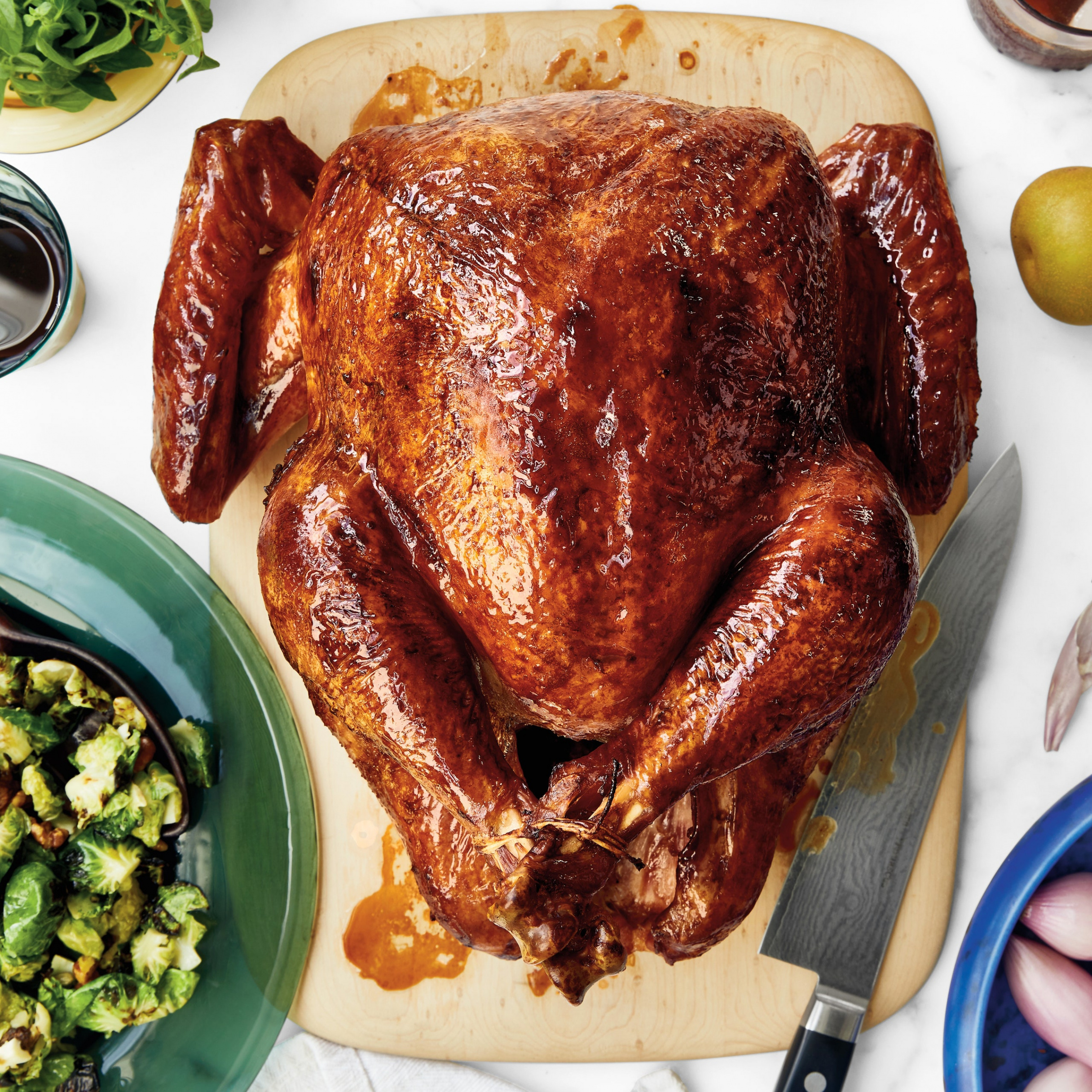 Dry-Brined Turkey With Tangy Honey Glaze