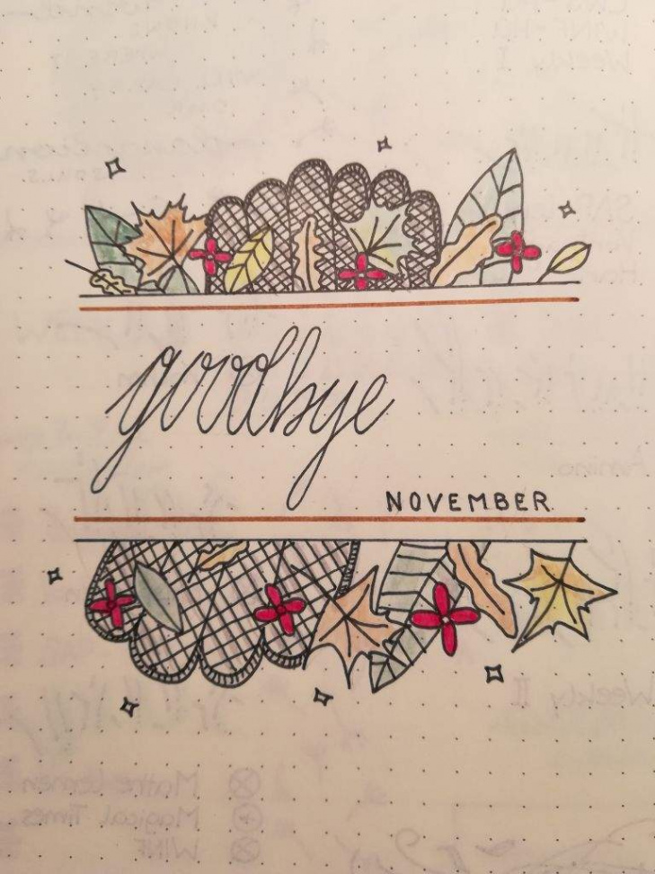 Goodbye November - Hello December  Bullet Journal Amino