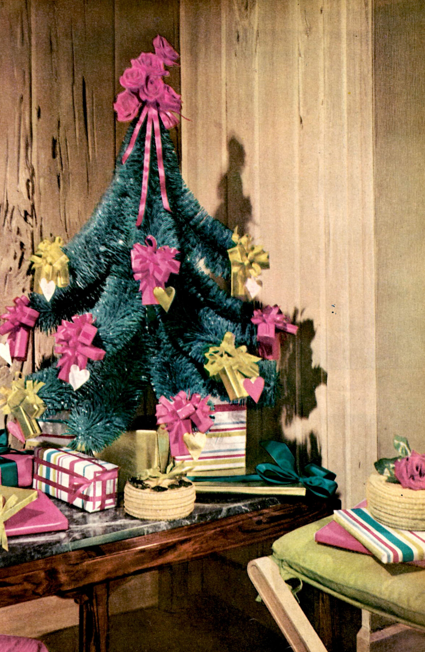 House Beautiful Christmas Decor Through the Years - Vintage