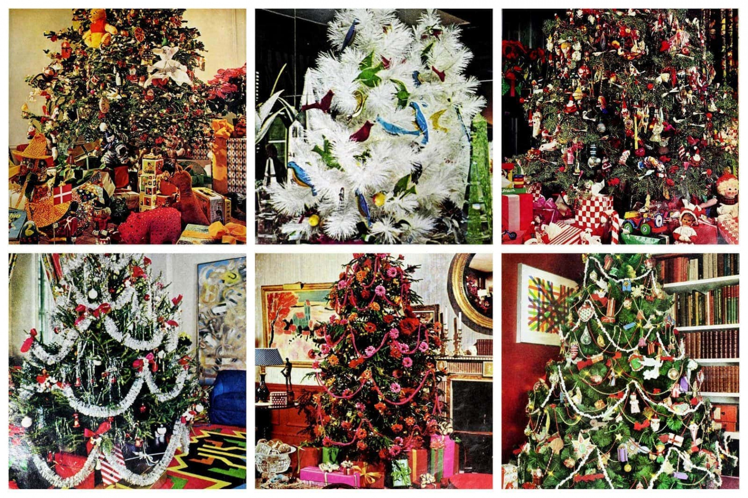 How did people decorate Christmas trees in the s? See