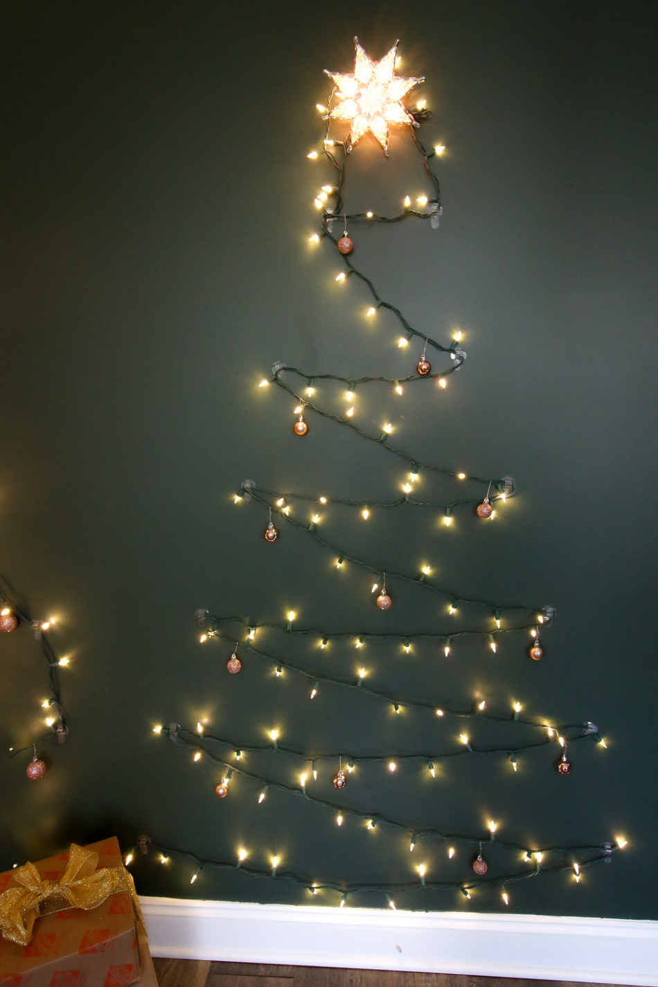 How to Hang a Christmas Tree of Lights on the Wall - The Home Depot