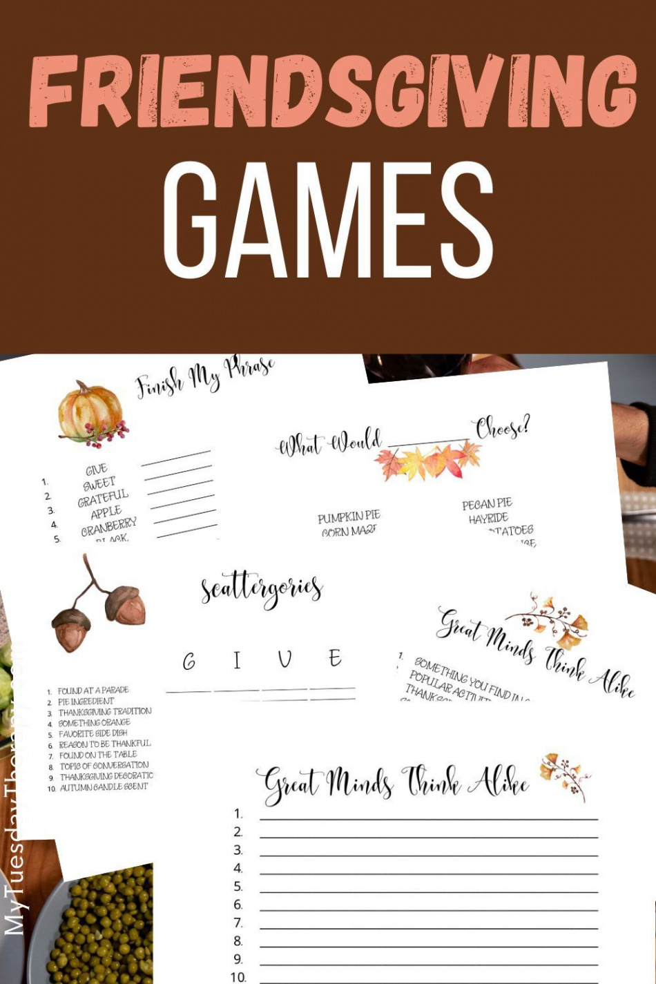 Ideas for Hosting a Cozy Friendsgiving  Friendsgiving games