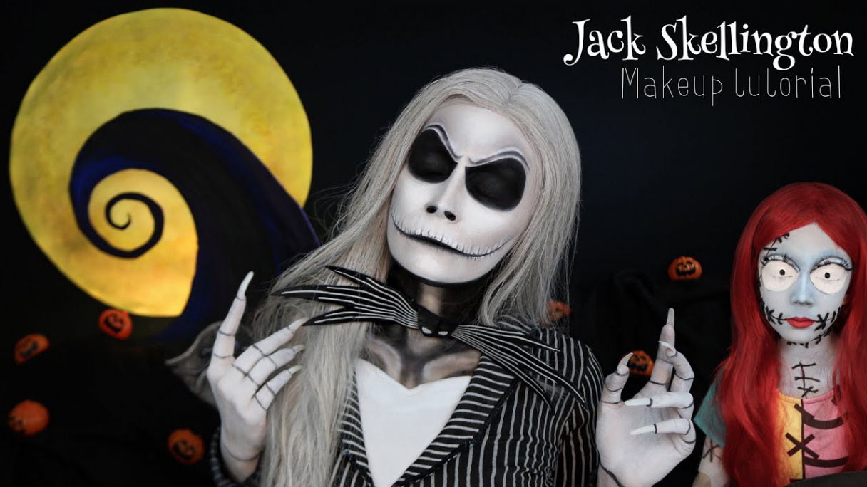 Jack Skellington makeup tutorial Halloween tutorial