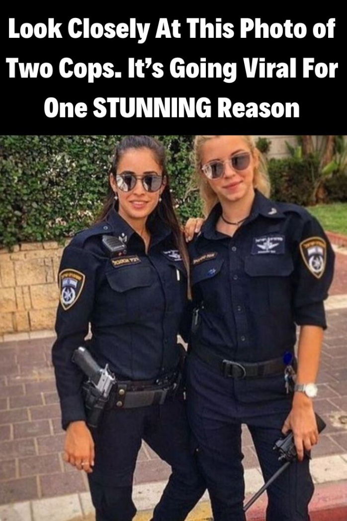 Look Closely At This Photo of Two Cops