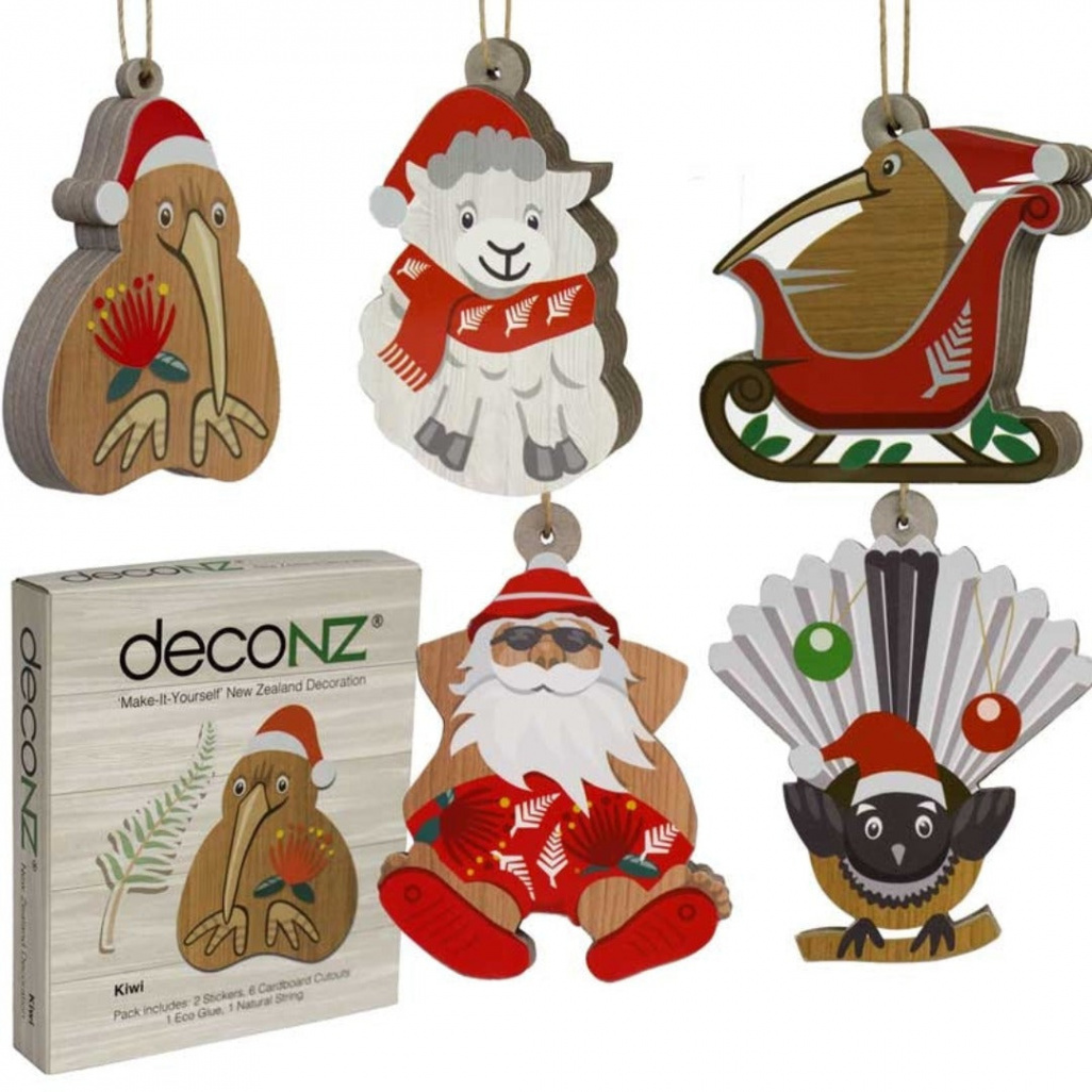 Make-It-Yourself New Zealand Christmas Decorations -  Designs