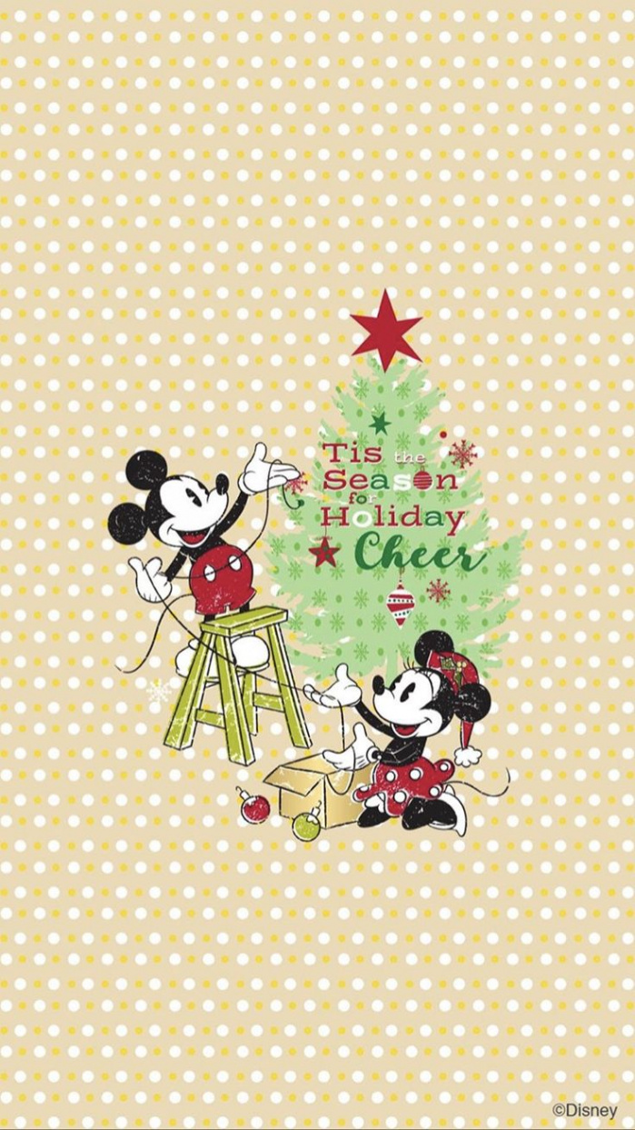 Mickey & Minnie Mouse Christmas Wallpaper / Disney  Christmas