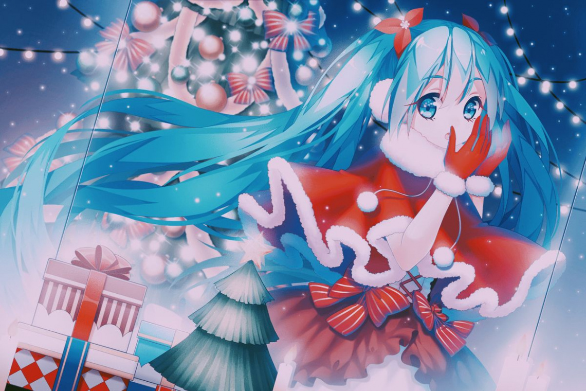 Miku Christmas wallpaper  a e s h e t i c   Аниме