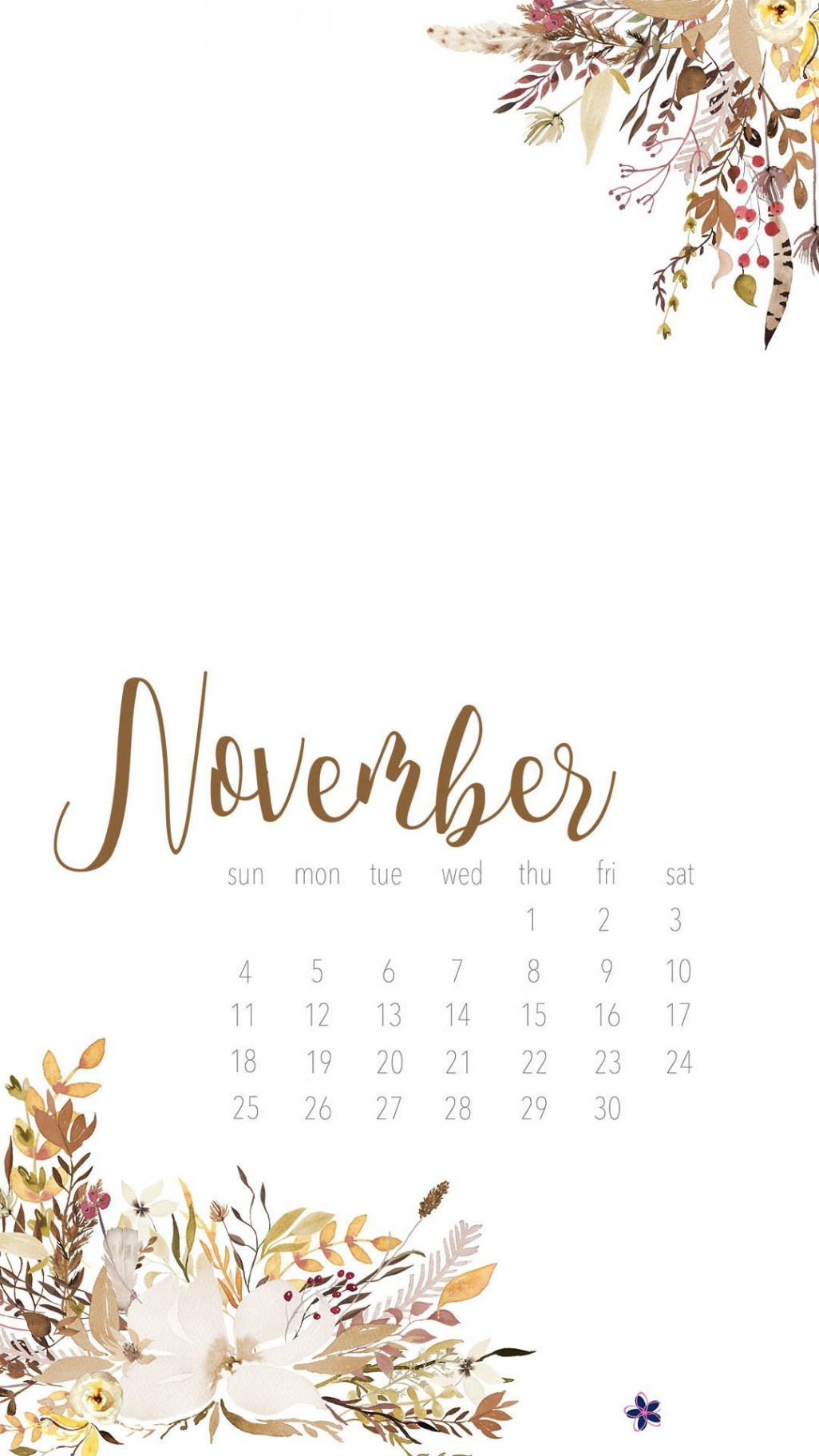 November  iPhone Calendar Wallpapers  Iphone wallpaper