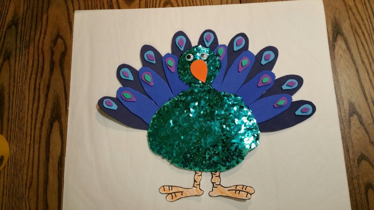 Peacock: Turkey in Disguise School Project  Turkey disguise