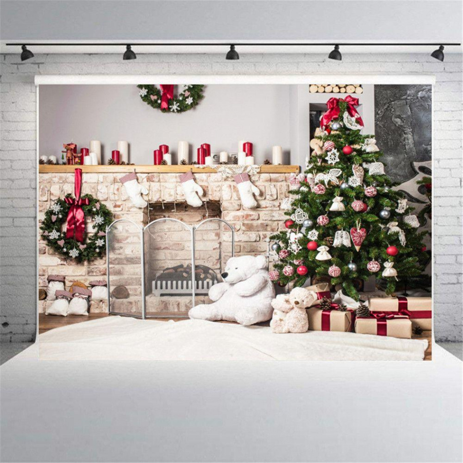 Photozone Winter Photo Props Cloth Photography Background Board Christmas  Decor Backdrops