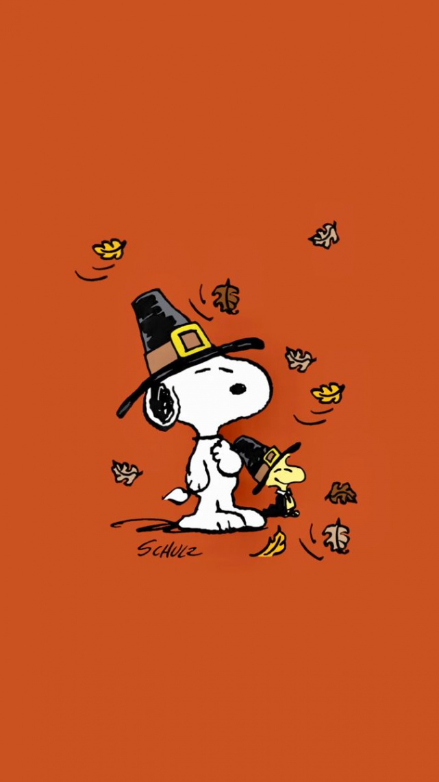 Pilgrim Snoopy  Thanksgiving iphone wallpaper, Snoopy wallpaper