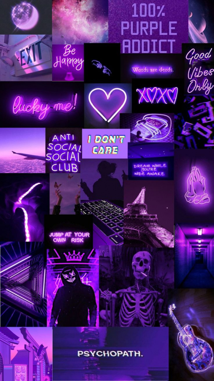 Purple aesthetic  Purple wallpaper iphone, Wallpaper iphone neon