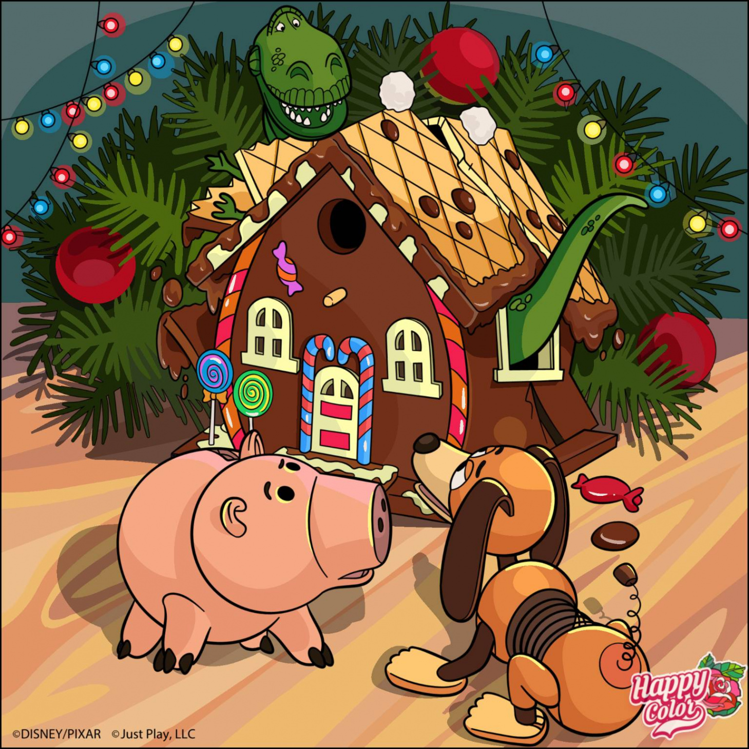 Rex and the Gingerbread House by drawingliker on DeviantArt