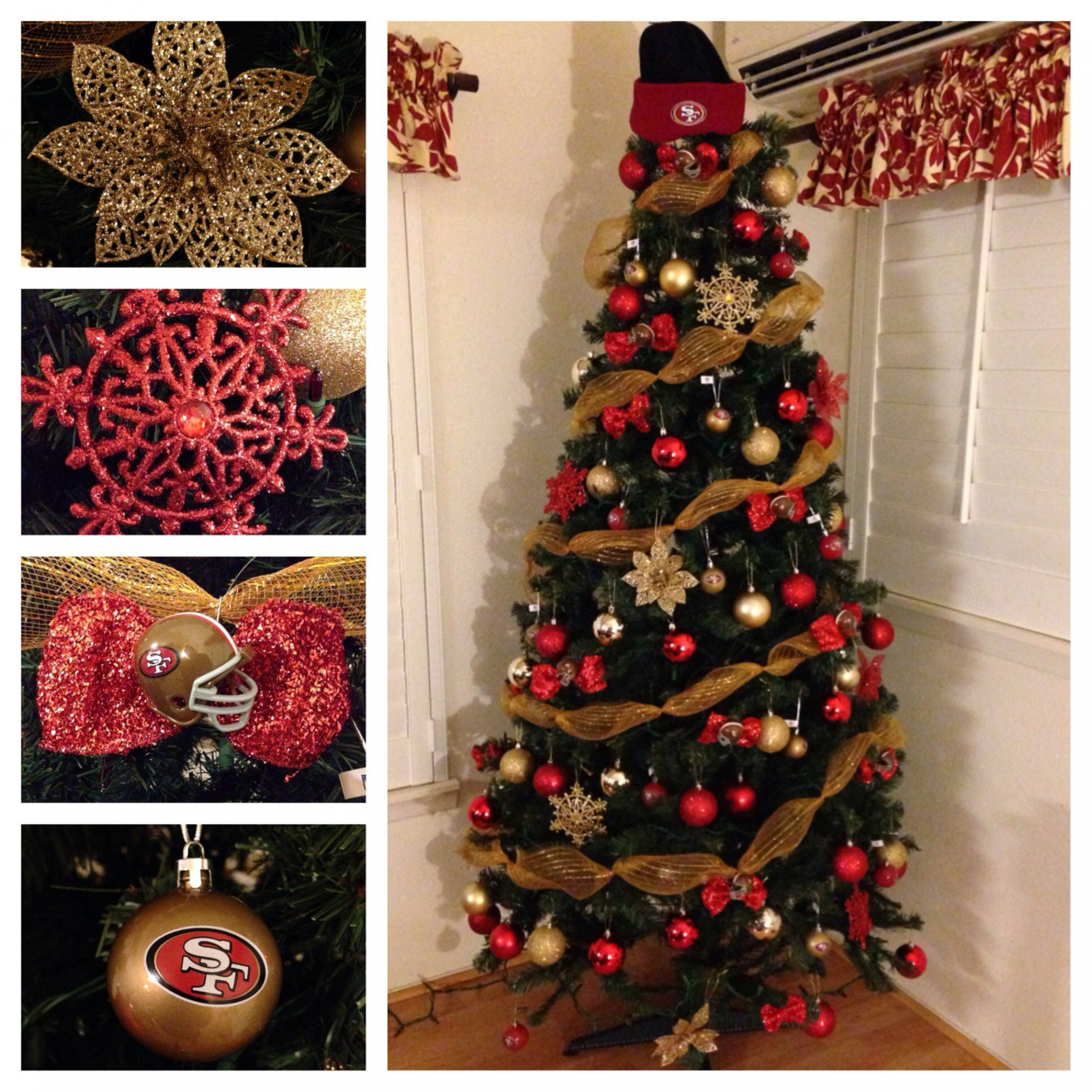 San Francisco ers Christmas Tree  ers crafts, Christmas home