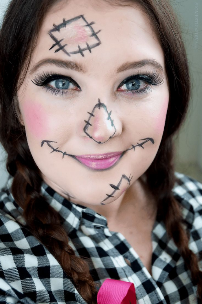 Scarecrow Makeup ~ Last Minute Halloween Ideas That Look Great