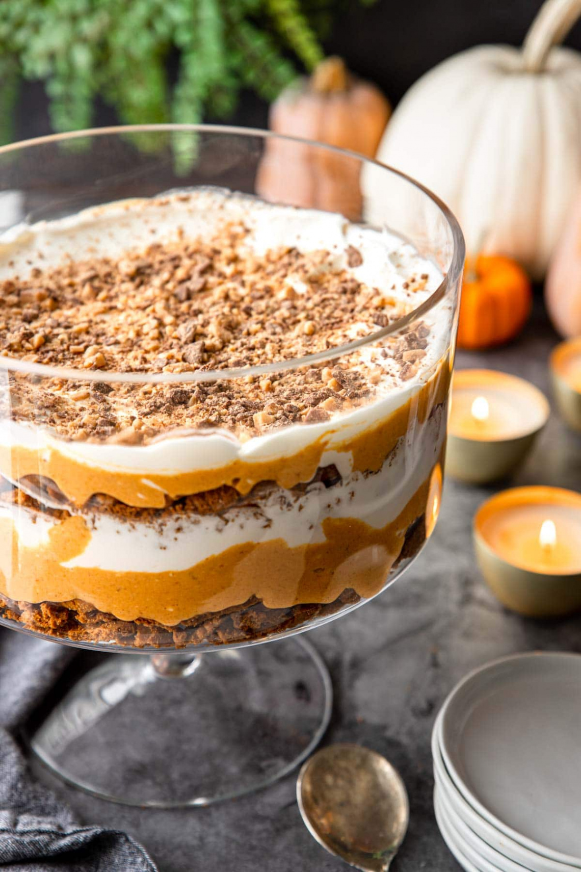 Thanksgiving Pumpkin Trifle Dessert - Mom