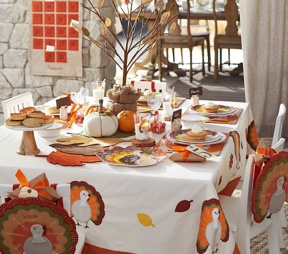 Thanksgiving Table Decorations for the Kids - Pottery Barn