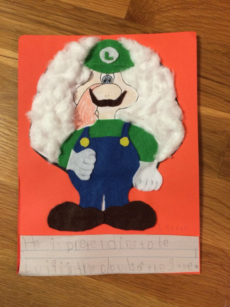 Tom the Thanksgiving turkey is disguised as Luigi, hiding in the