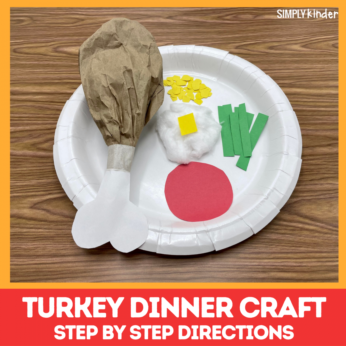 Turkey Dinner Craft - Simply Kinder