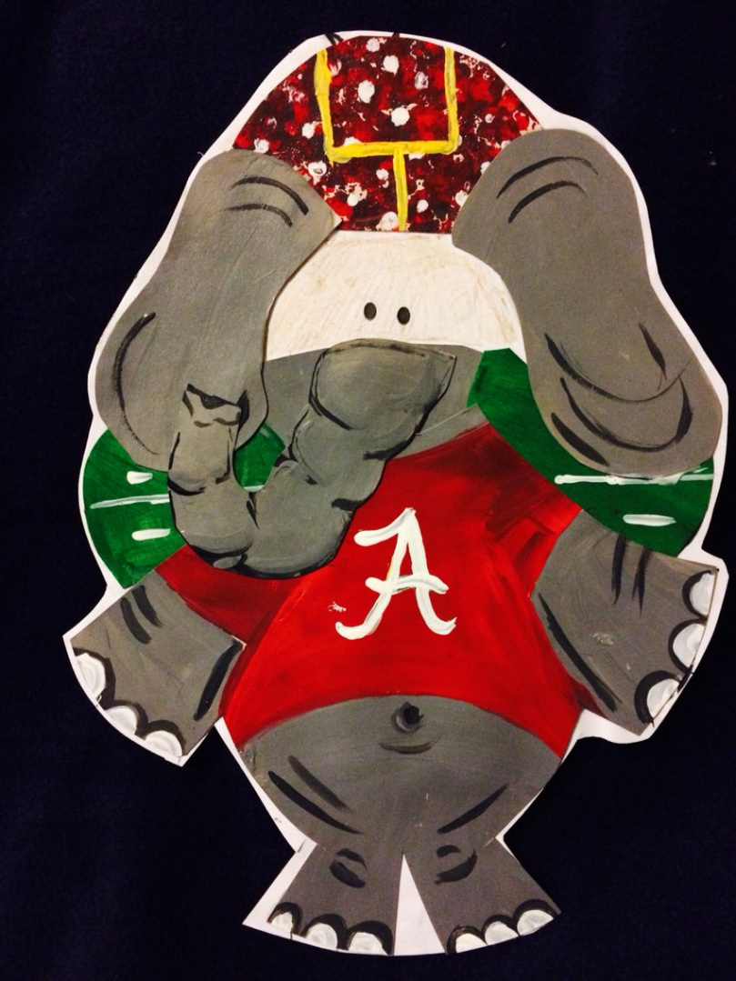 Turkey in disguise Just "Big Al" here Alabama elephant mascot No