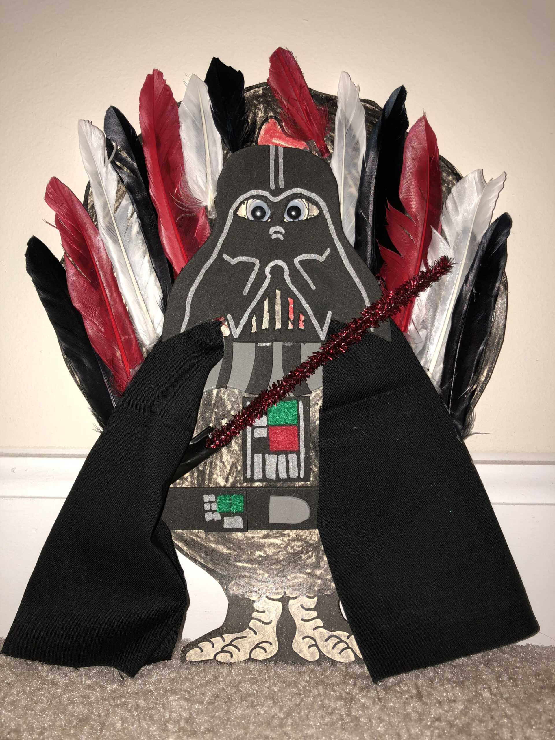 Turkey in disguise project - Darth Vader  Turkey disguise, Turkey