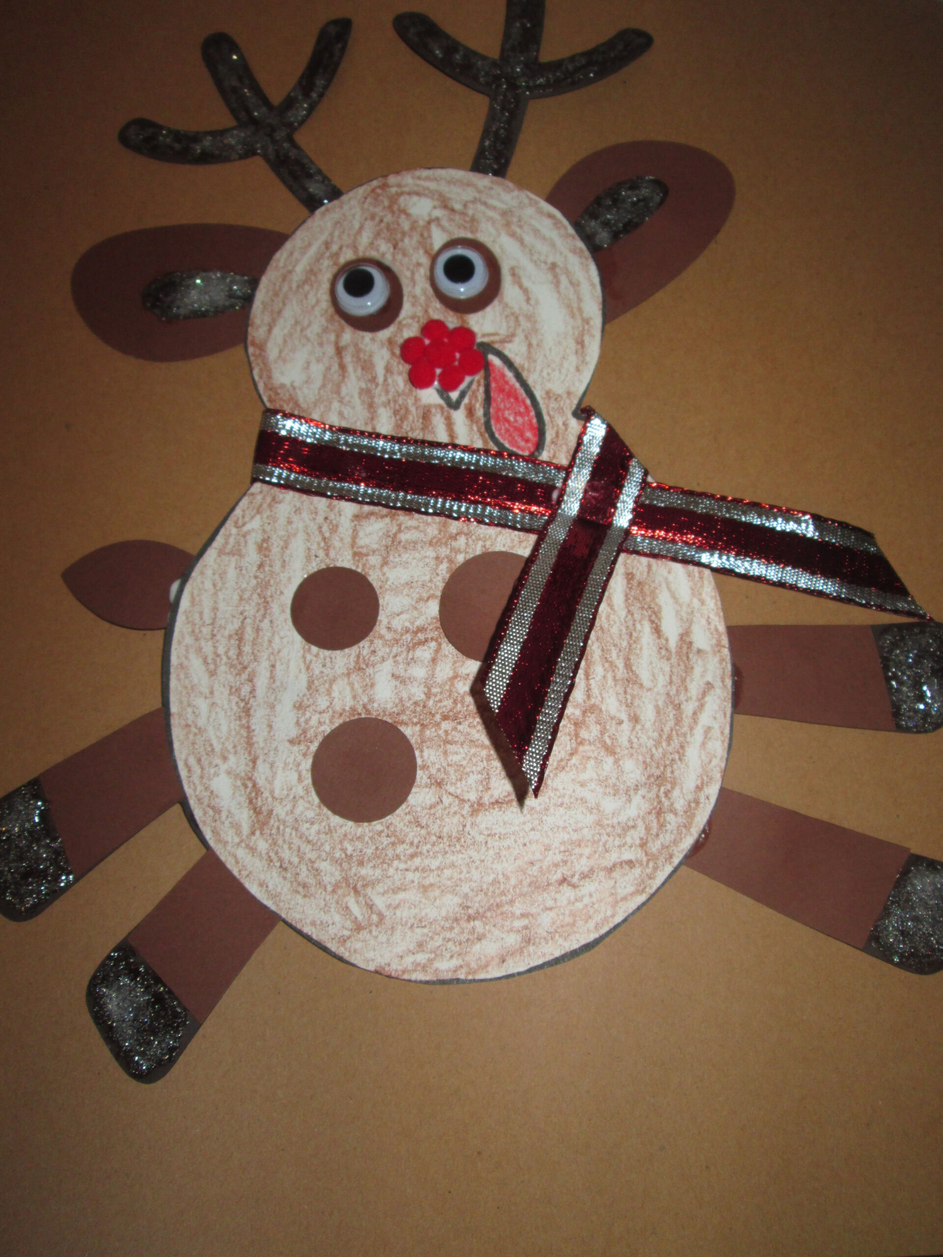 Turkey in disguise project. We made a reindeer