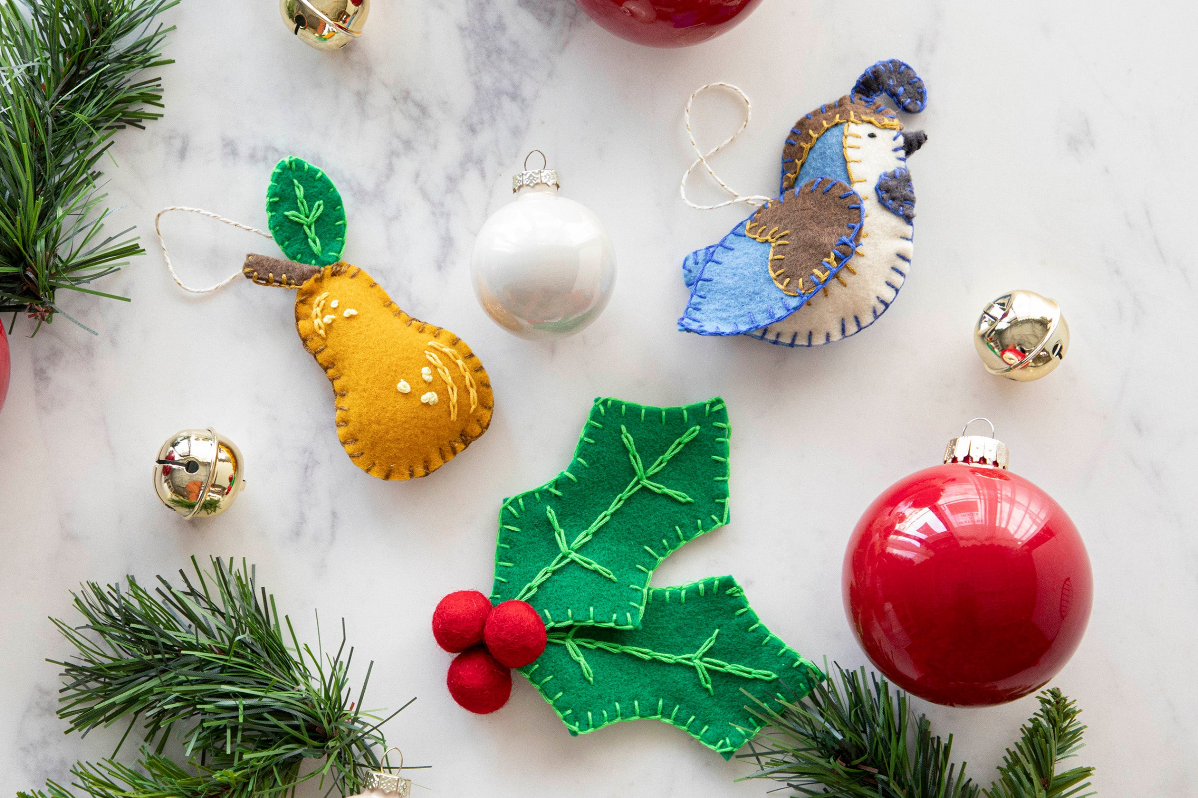 Twelve Days of Christmas DIY: Hand-stitched Ornaments – Hester & Cook