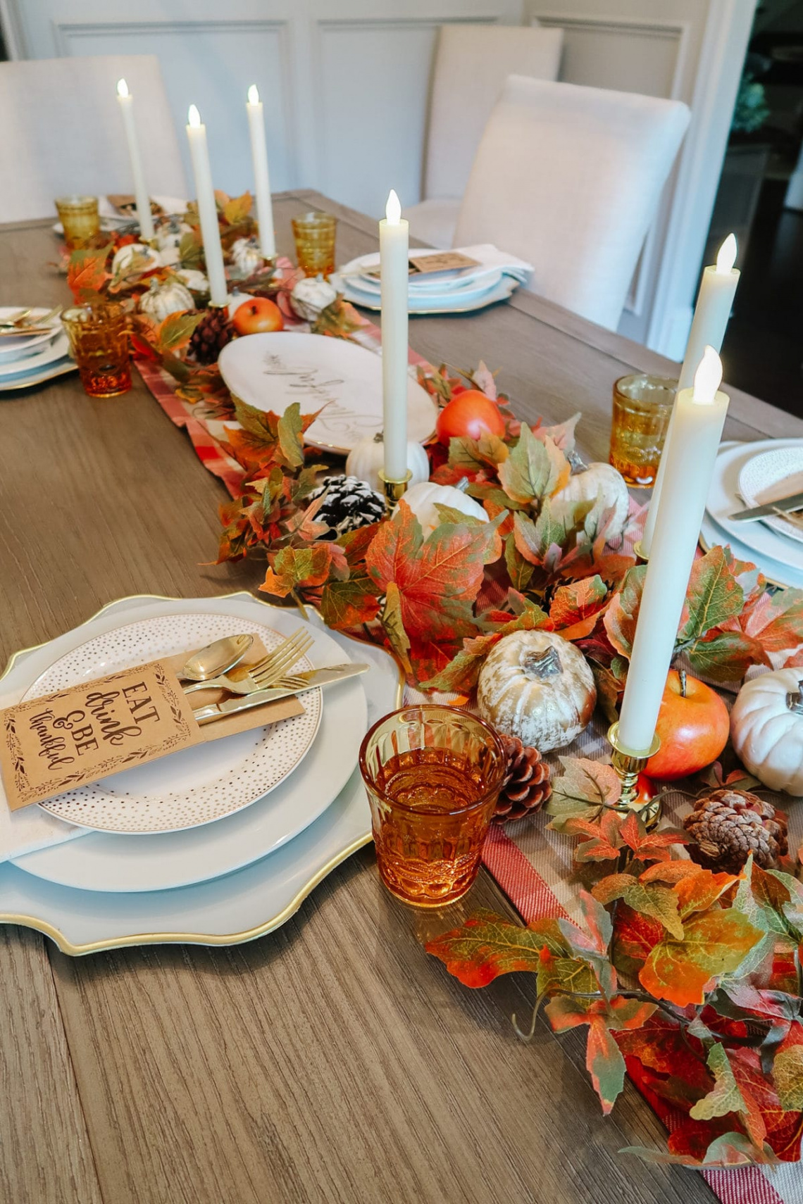 Two Thanksgiving Tablescapes – Honey We