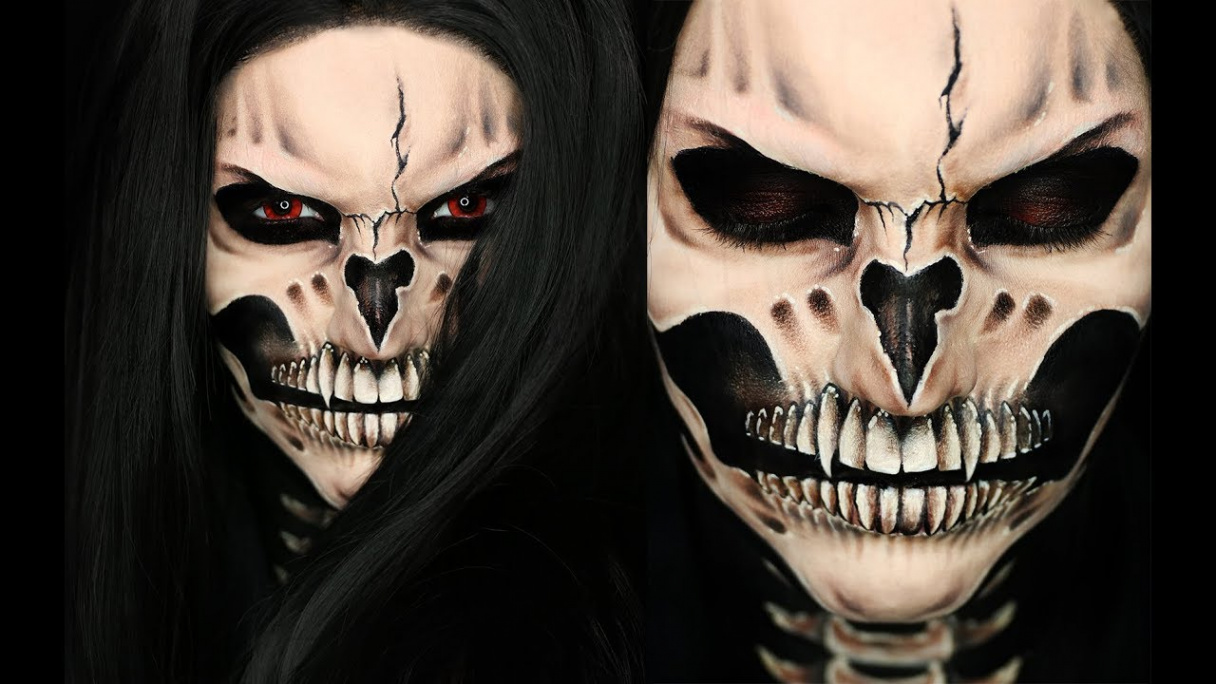 VAMPIRE SKULL Halloween Makeup Tutorial