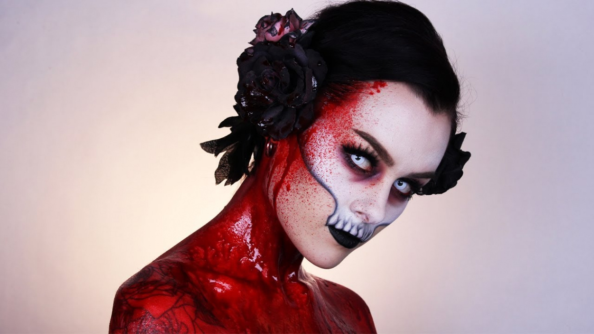 Vampire Skull / Halloween Makeup Tutorial