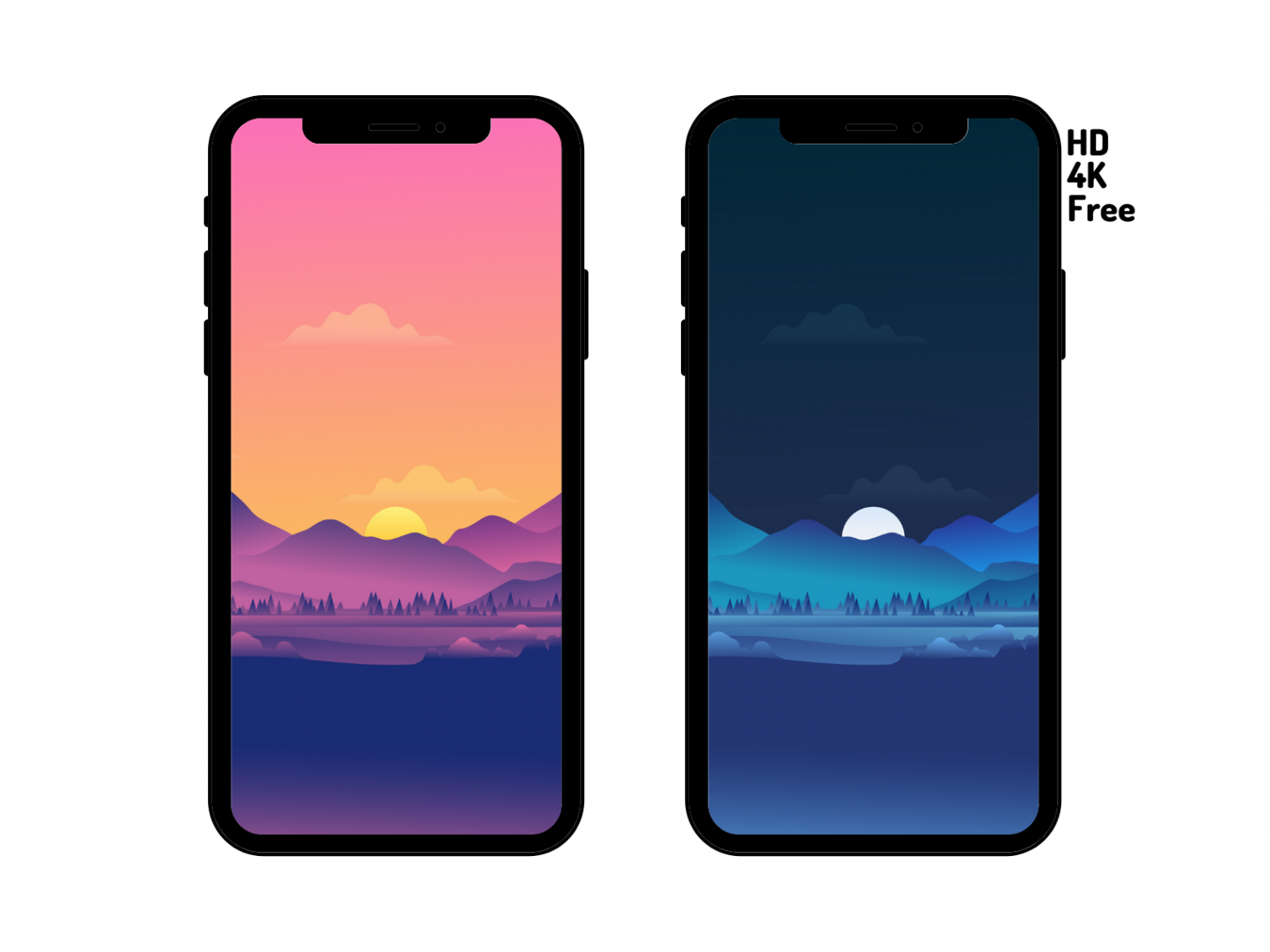 Wallpaper] Day and Night landscape : r/iOSthemes