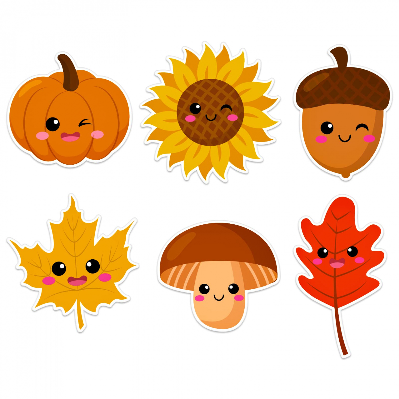 WhatSign Pack of  Thanksgiving Cutouts Autumn Classroom