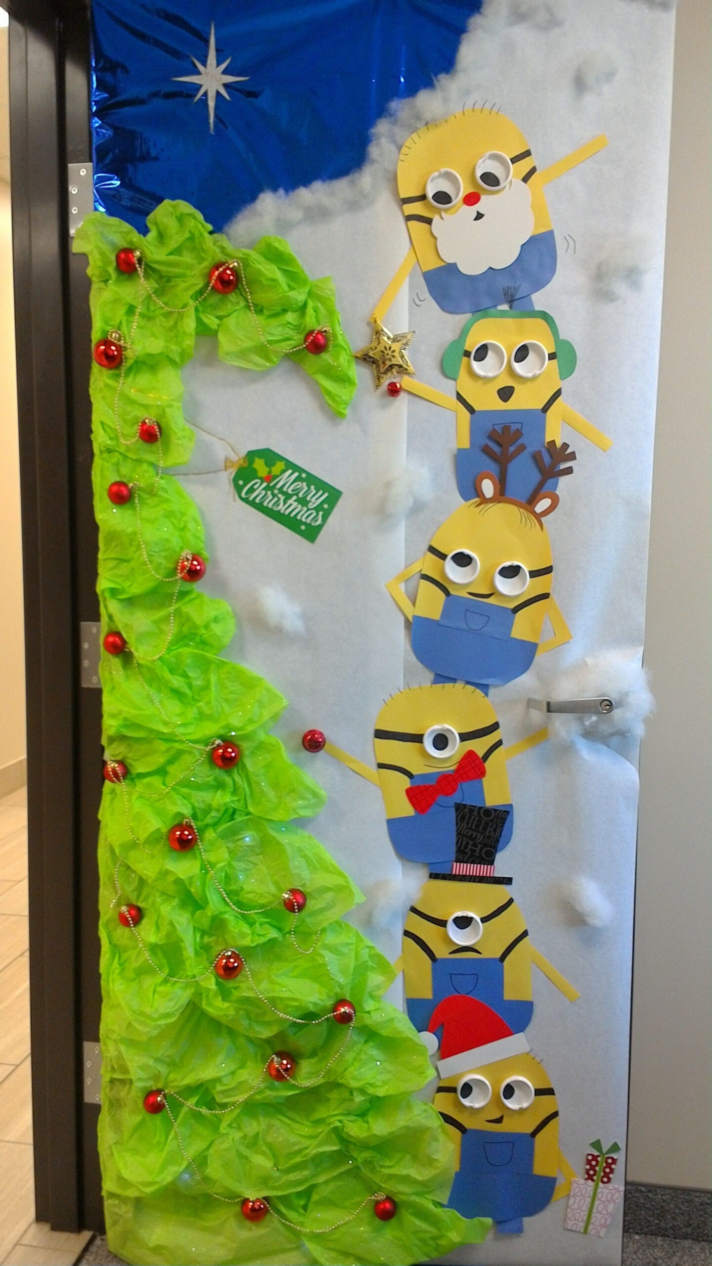 A Minion Christmas Door  Door decorations classroom christmas