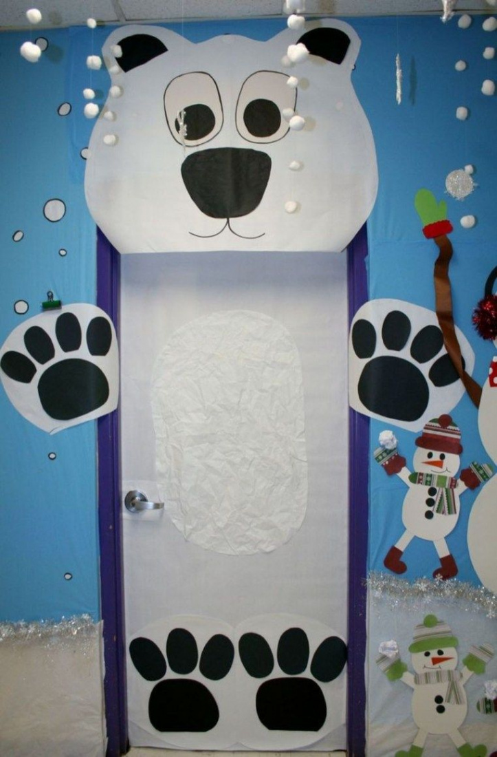 Adorable Winter Classroom Door Decoration Ideas  - HomeDecorish