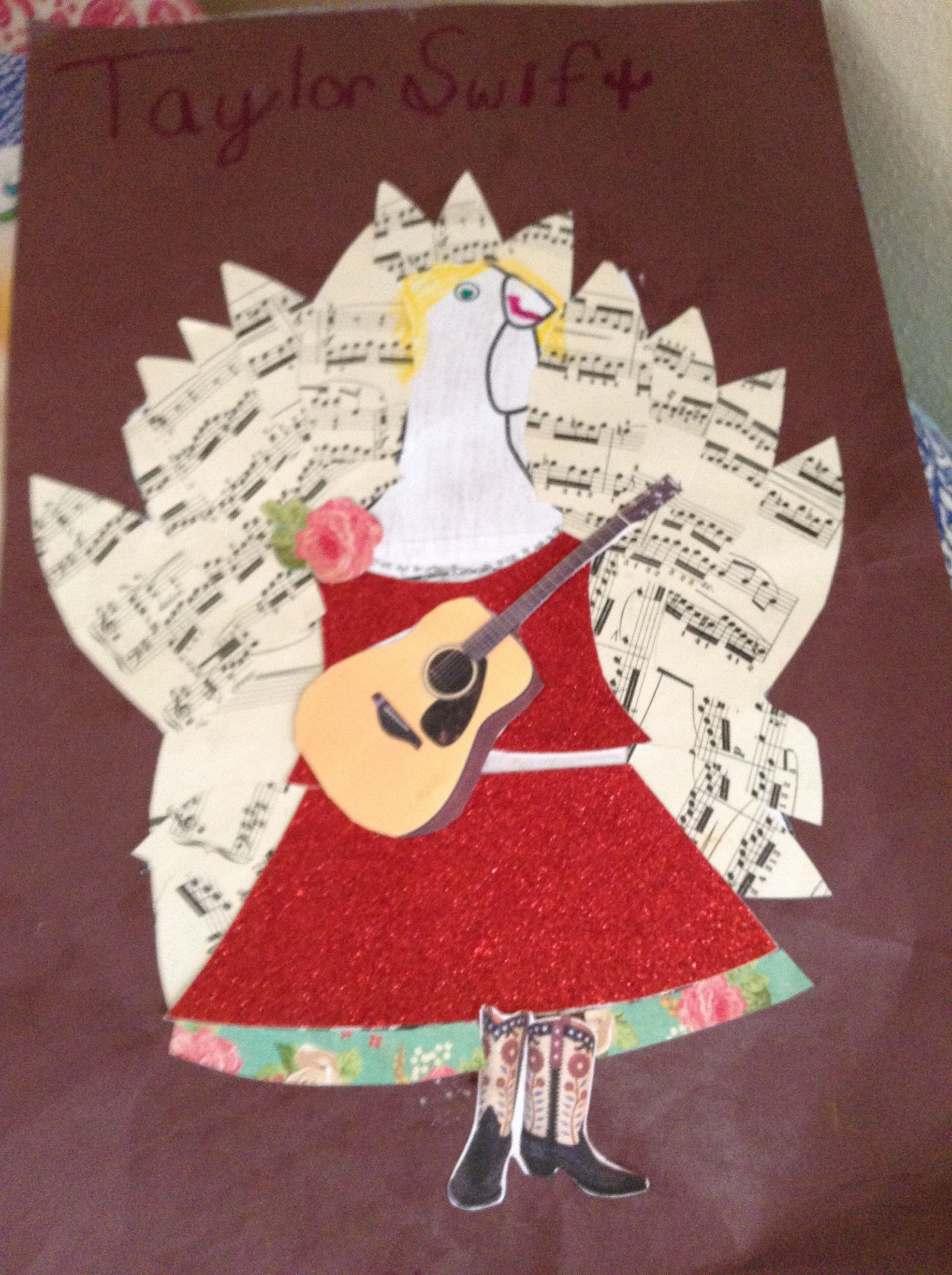 At school I had a assignment on a thanksgiving turkey