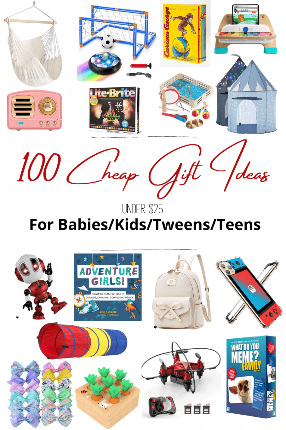 Best Cheap Gifts for Kids Babies and Teens for Christmas