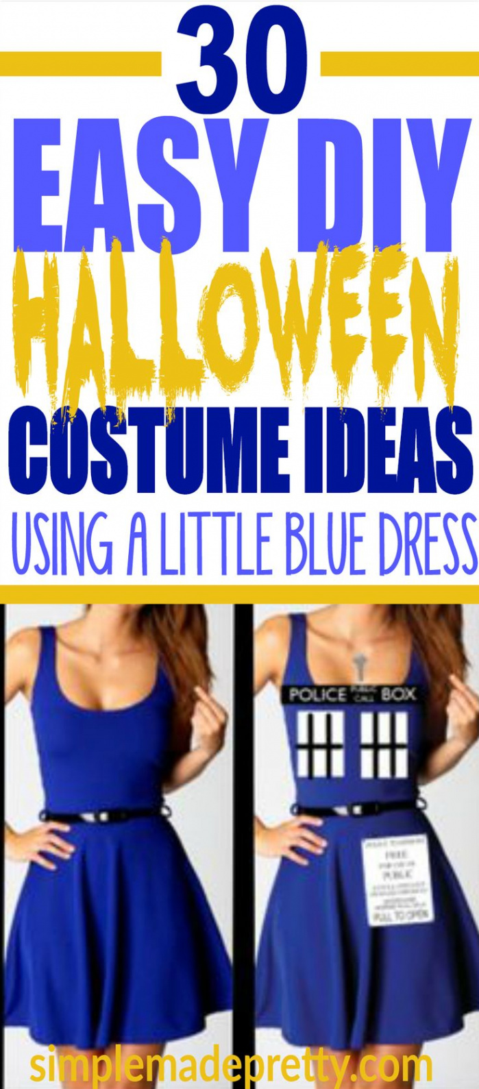 Blue Dress Halloween Costume  Diy halloween costumes easy, Dress