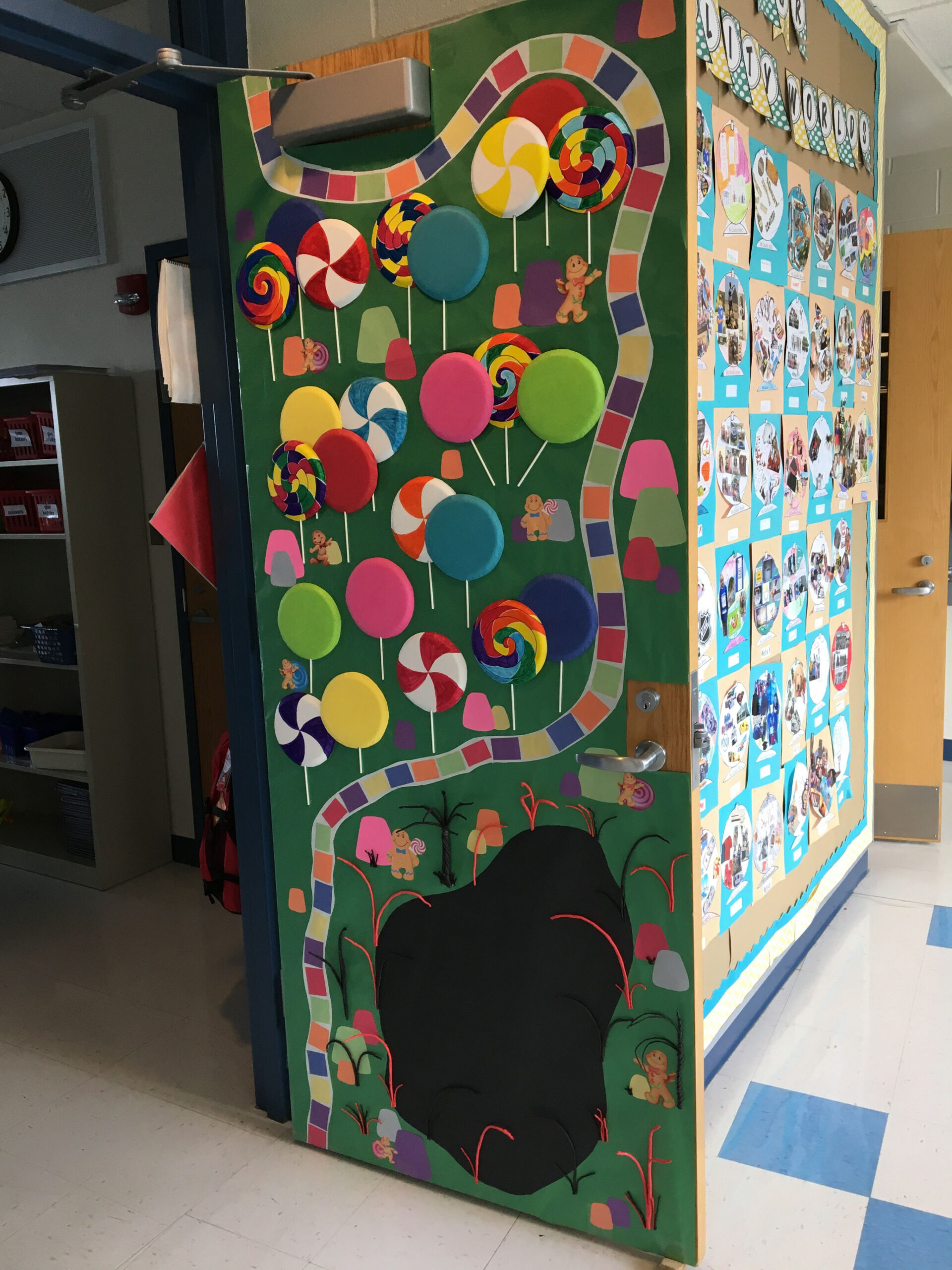 Candyland themed door