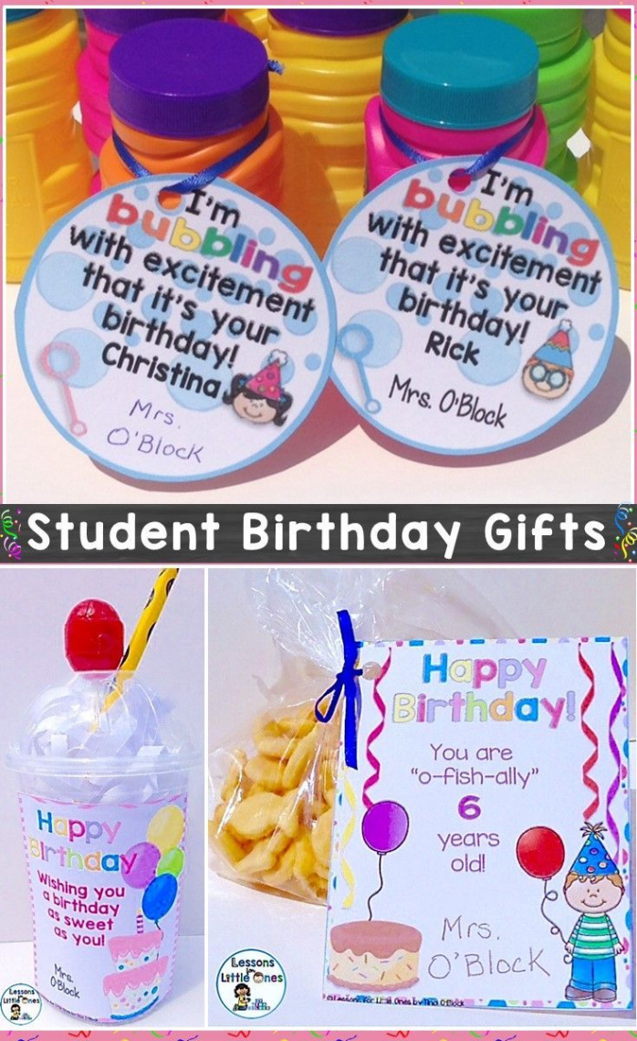 Celebrating Birthdays in the Classroom & Ideas for Student