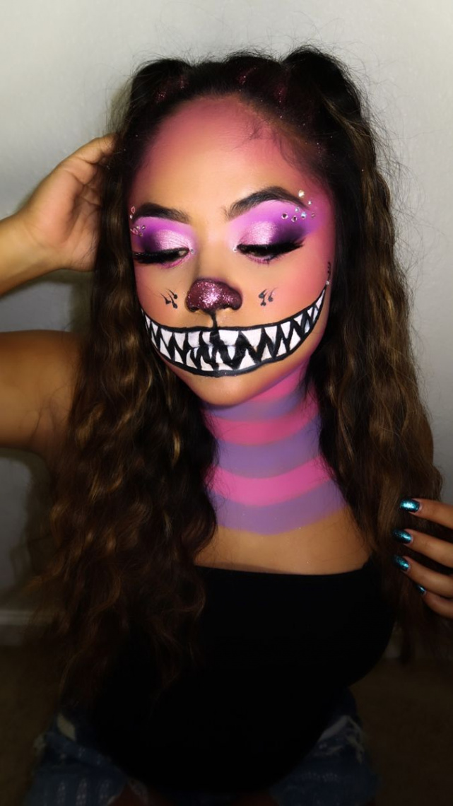 Cheshire Cat  Alice in wonderland makeup, Halloween alice in