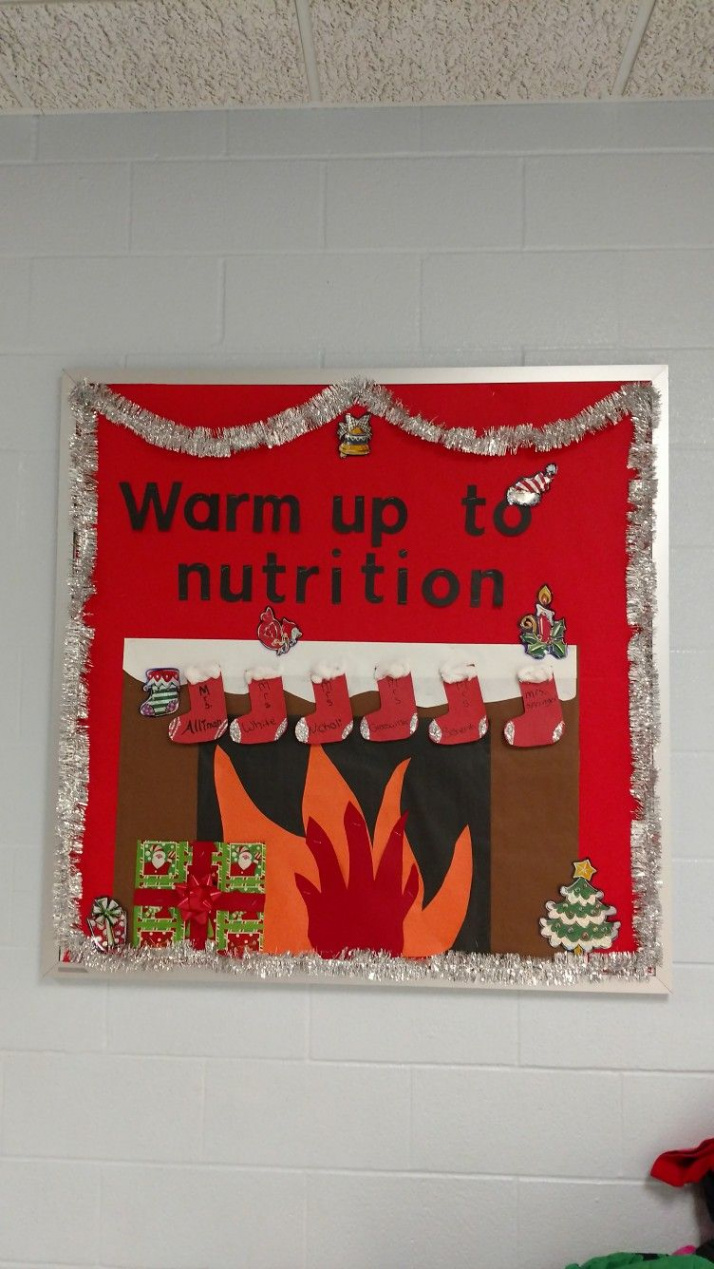 christmas #board #nutrition # cafeteria # lunchlady  School