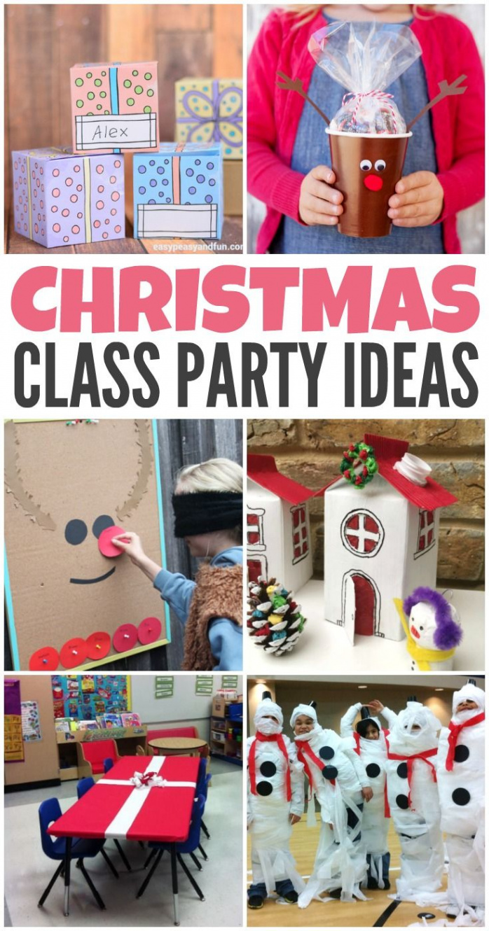 Christmas Class Party Ideas  School christmas party, Kindergarten