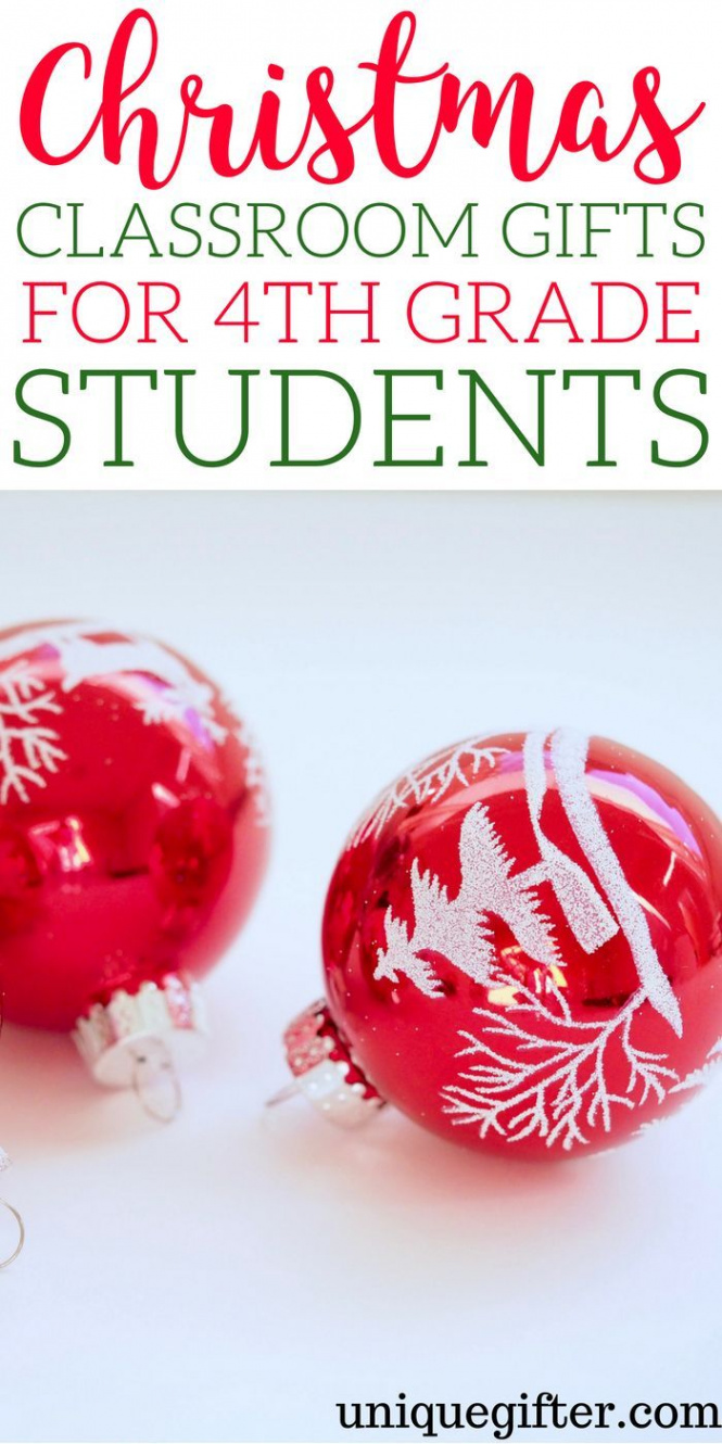 Christmas Classroom Gifts for th Grade Students  Classroom gifts