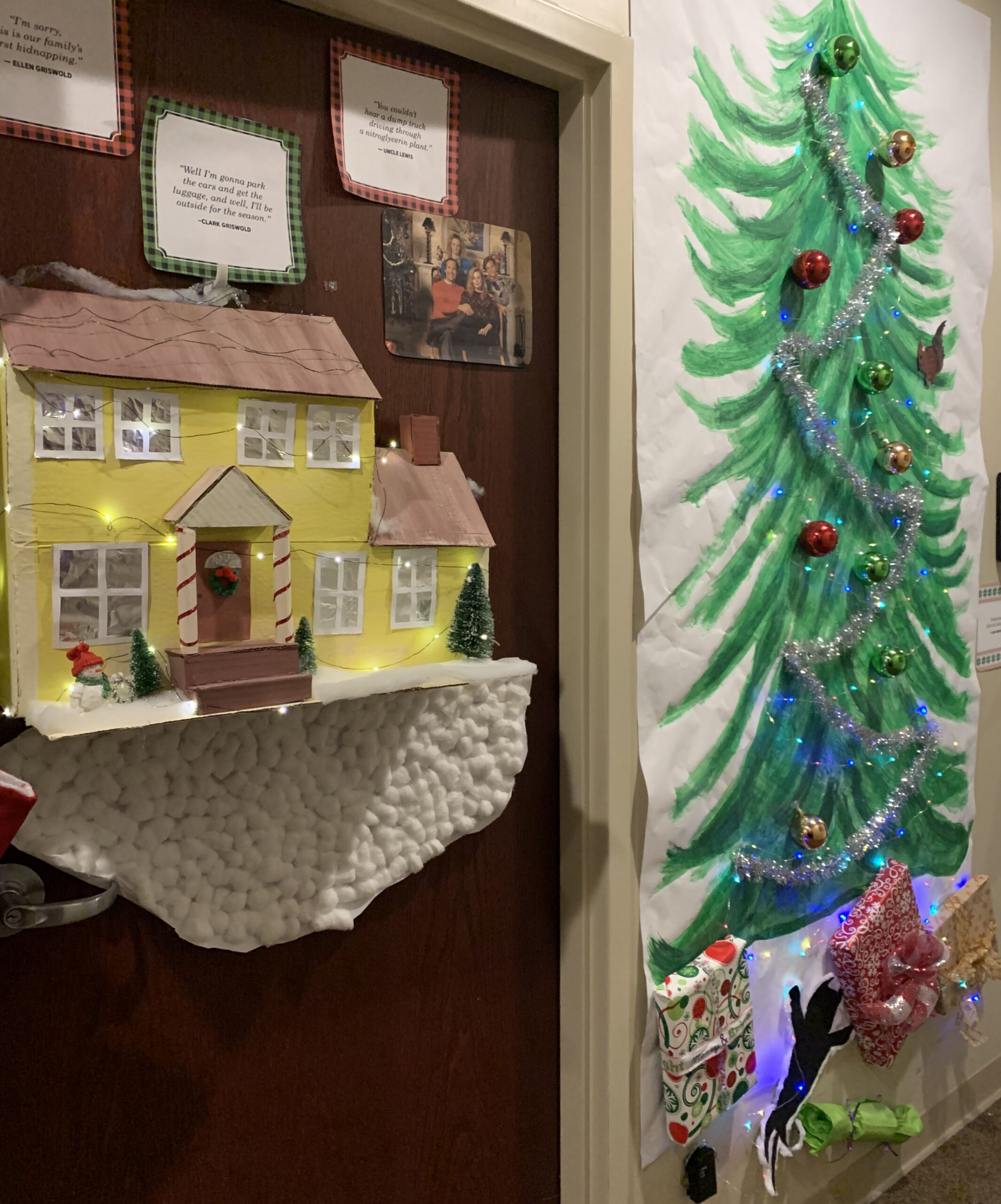 Christmas door decorating contest- National lampoons Christmas